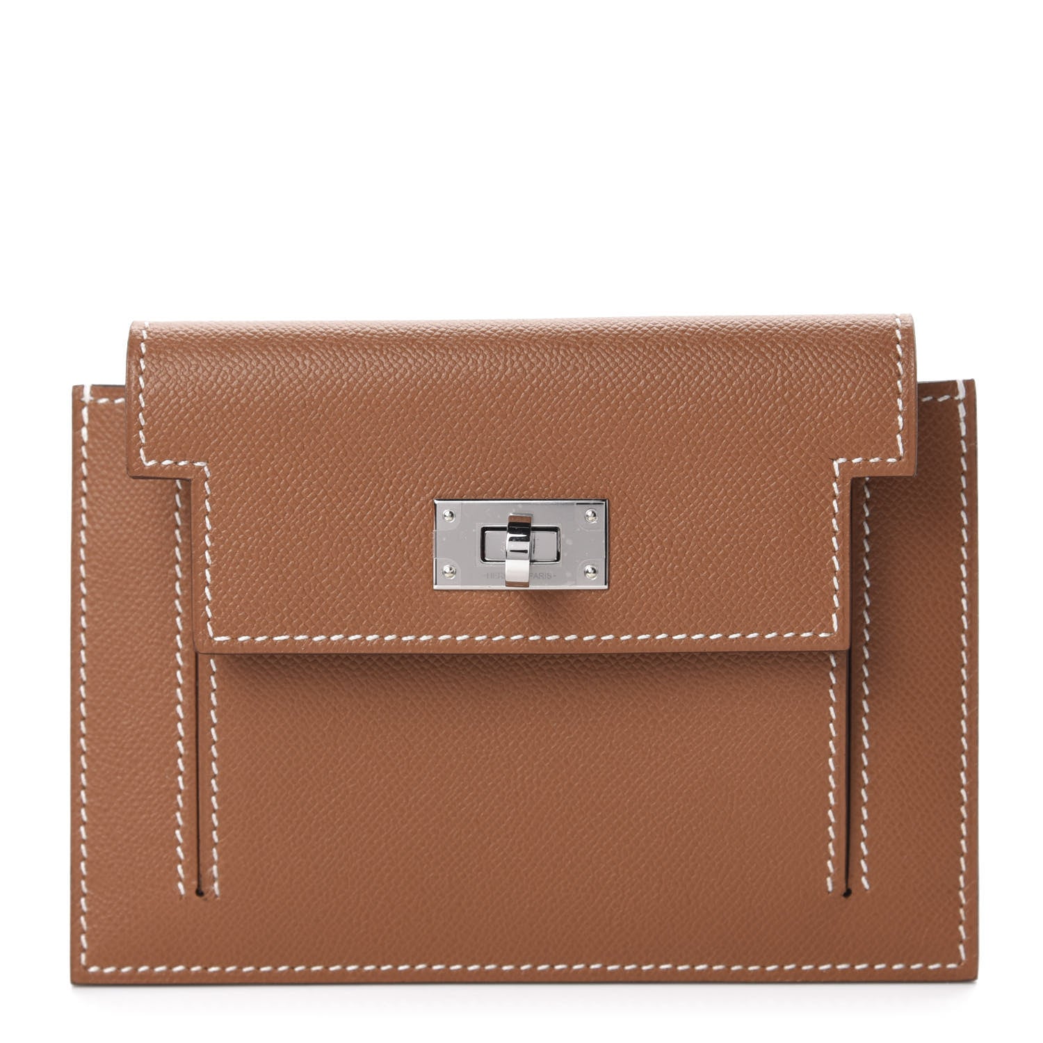 Hermes Epsom Kelly Pocket Compact Wallet Gold 1 of 8