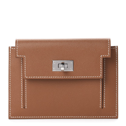 Hermes Epsom Kelly Pocket Compact Wallet Gold 1 of 8