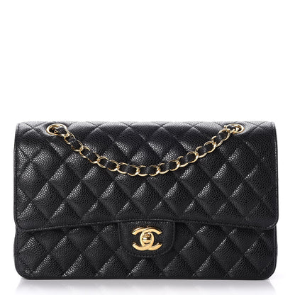 Chanel Caviar Quilted Medium Double Flap Black 1 of 9