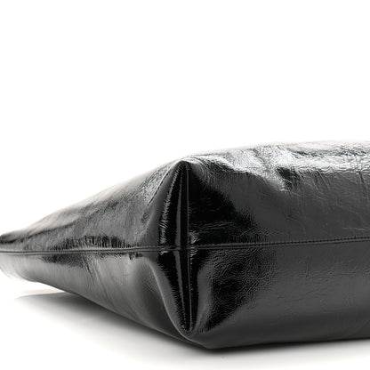 Saint Laurent Patent Calfskin Large Shopping Tote Black 19 of 21