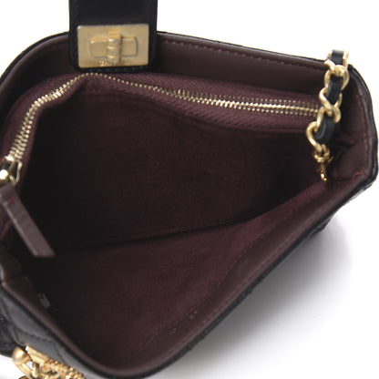 Chanel Aged Calfskin Lucky Charms 2.55 Reissue Mini Clutch With Chain Black 5 of 13
