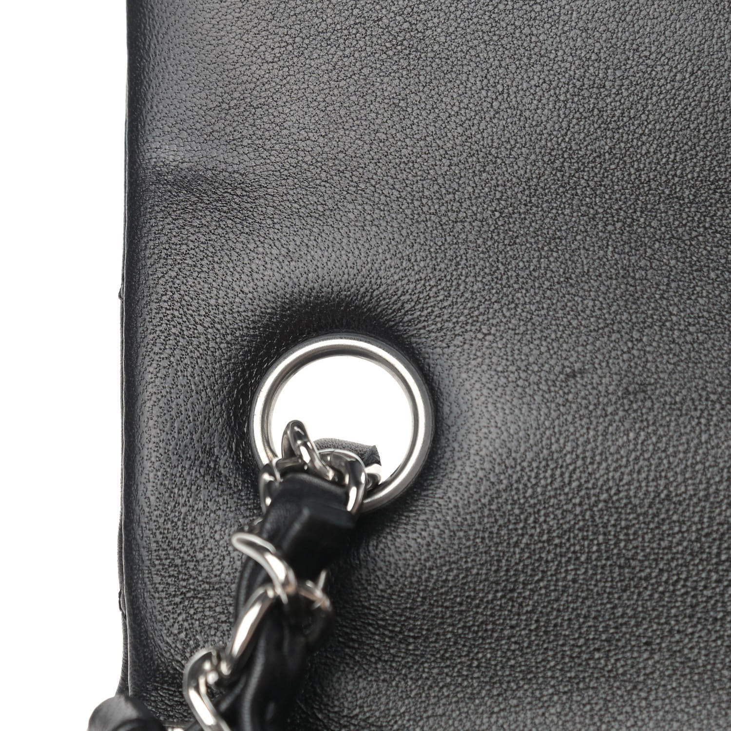 Chanel Lambskin Quilted Mini Rectangular Flap Black 12 of 13