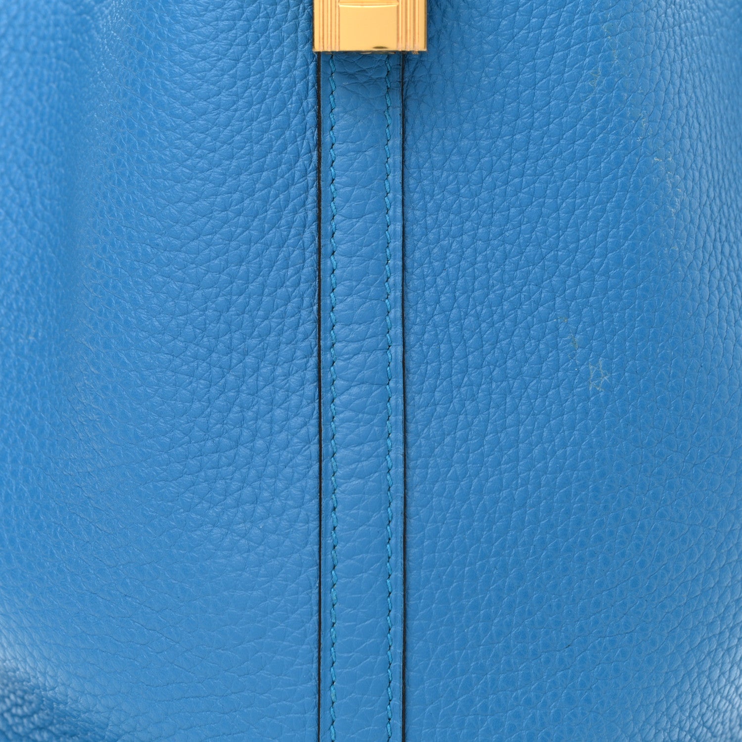 Hermes Taurillon Clemence Picotin Lock 22 MM Bleu Zanzibar 8 of 13