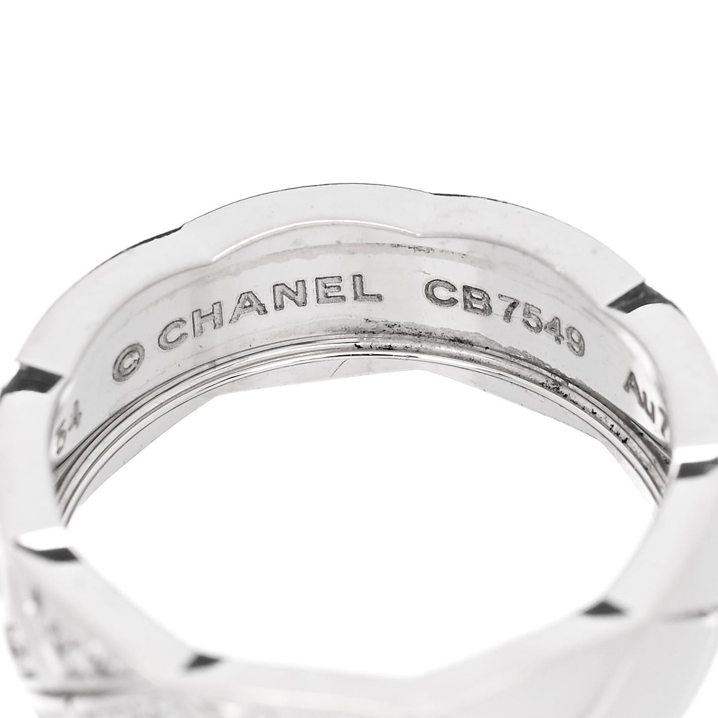 18K White Gold Diamond Small Coco Crush Ring 54 7