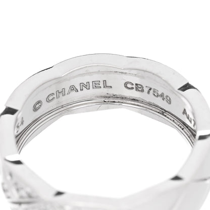 Chanel 18K White Gold Diamond Small Coco Crush Ring 54 7 4 of 6