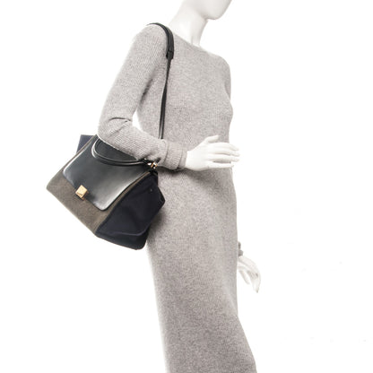 Celine Smooth Calfskin Felt Medium Trapeze 2 of 7