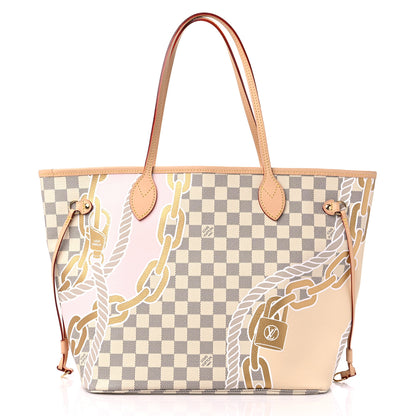 Louis Vuitton Damier Azur Nautical Neverfull MM 3 of 9