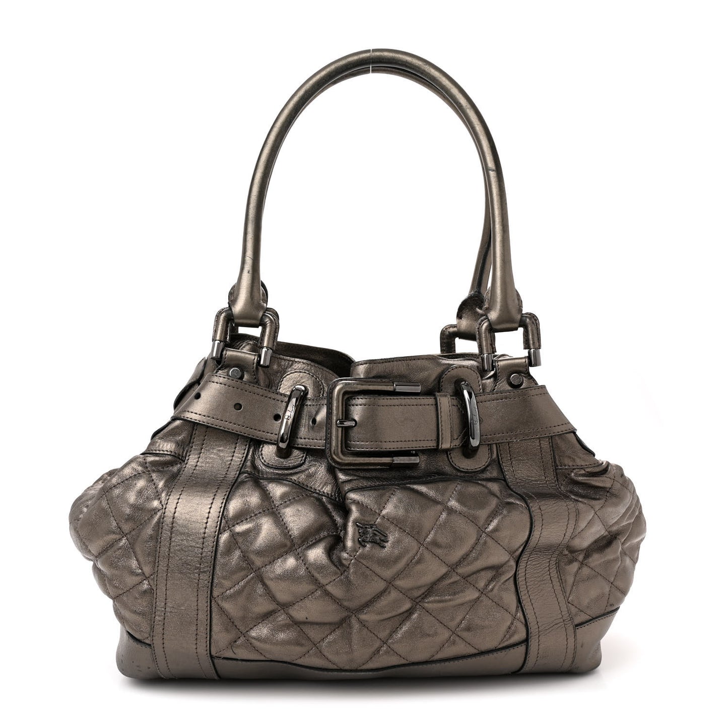 Calfskin Quilted Beaton Gunmetal