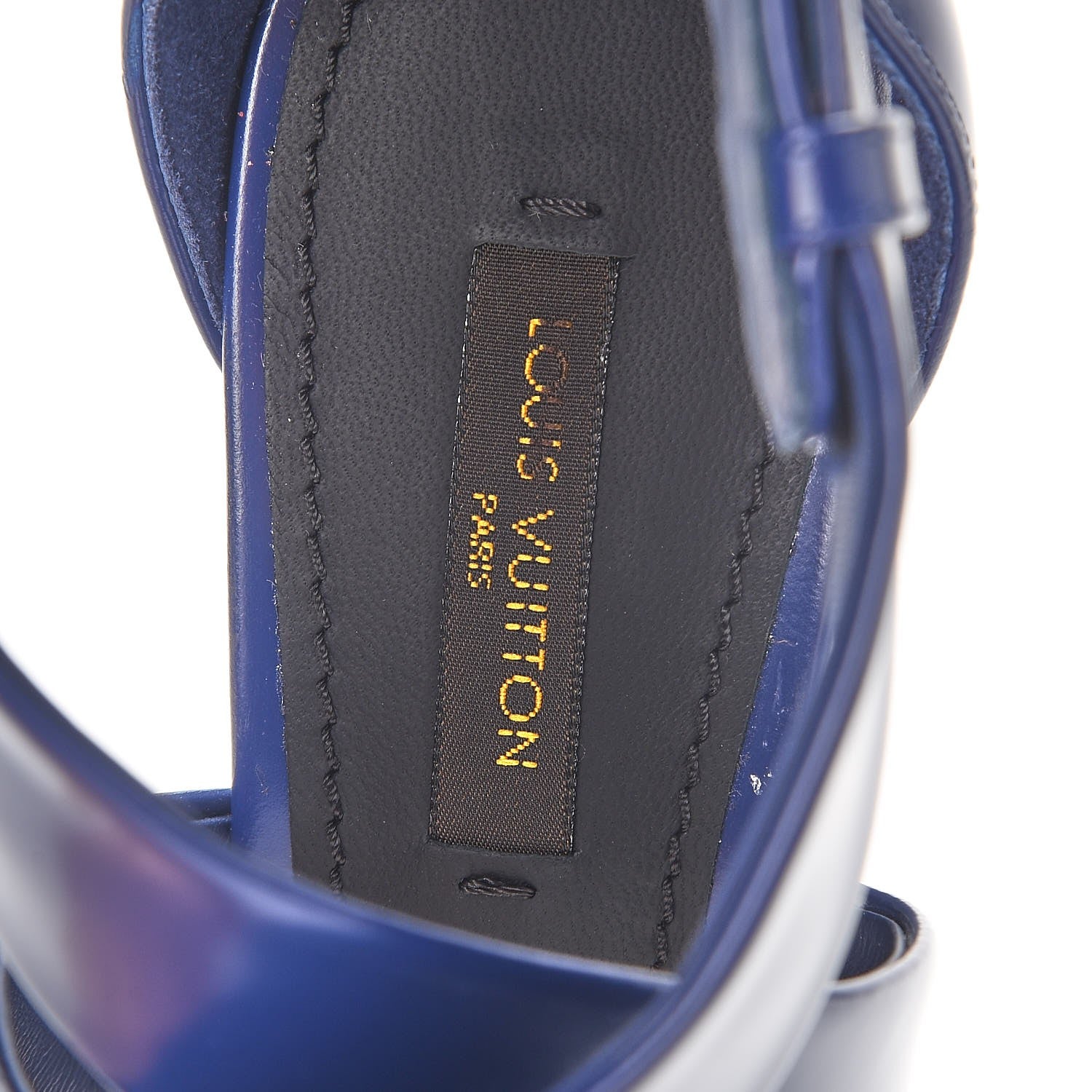 Louis Vuitton Calfskin Westbound Sandal 36.5 Blue Nuit 7 of 9