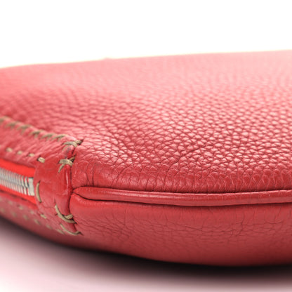 Fendi Calfskin Romano Selleria Hobo Bag Red 9 of 10