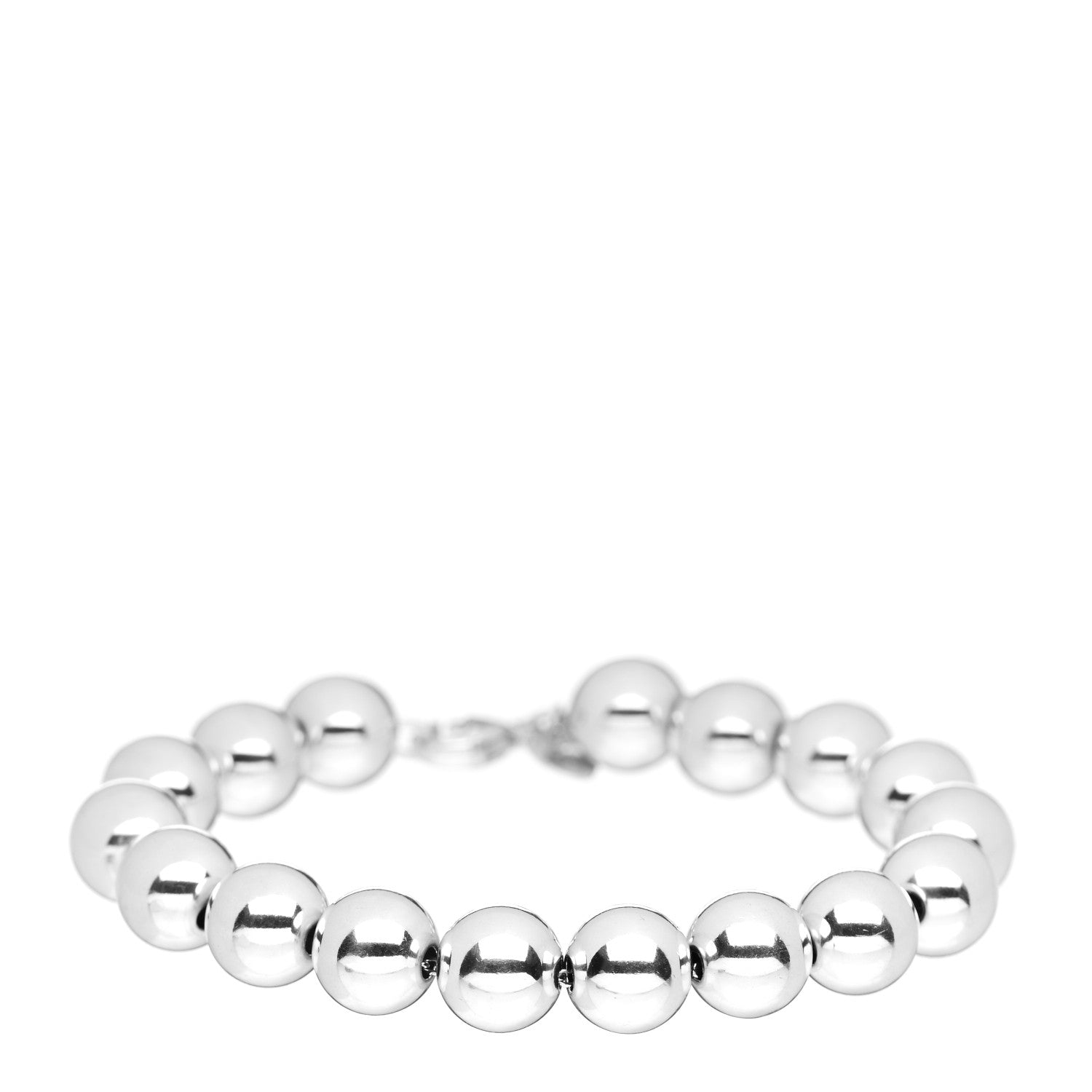 Tiffany Sterling Silver 10mm HardWear Ball Bracelet 1 of 4