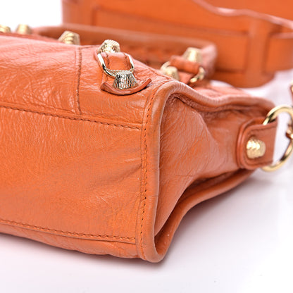 Balenciaga Agneau Giant 12 Gold Hardware Mini City Tangerine 9 of 15