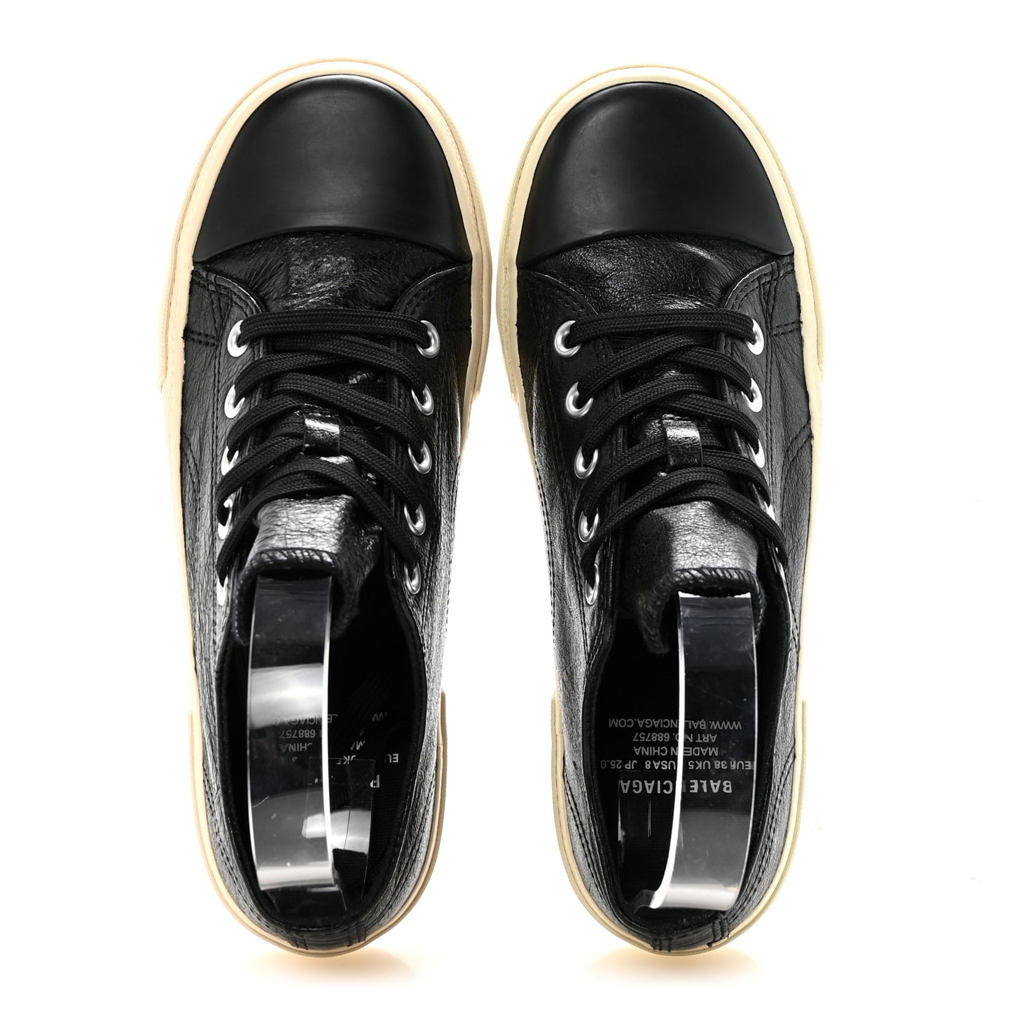 Agneau Arena Womens Paris Low Top Sneakers 38 Black