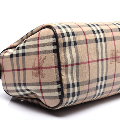 Burberry Haymarket Check Small Chester Bowling Bag Chocolate 5 of 14