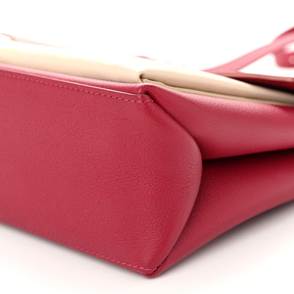 Louis Vuitton Soft Calfskin My Lockme Top Handle Rose Boudoir Lie De Vin Creme 10 of 10