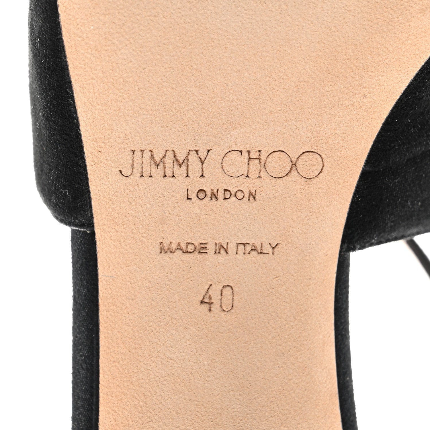 Jimmy Choo Suede Emily 70 Sandal 40 Black 6 of 7