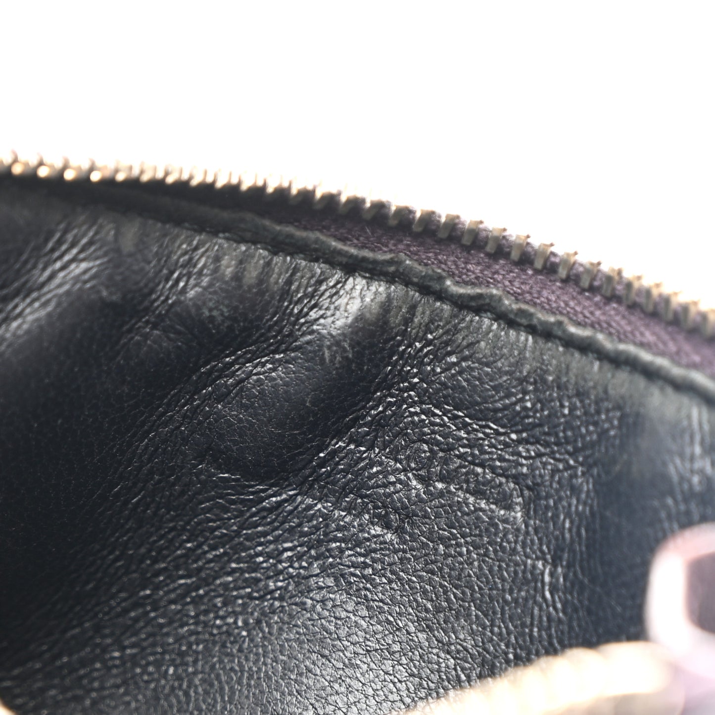 Calfskin Card Holder Wallet Burgundy