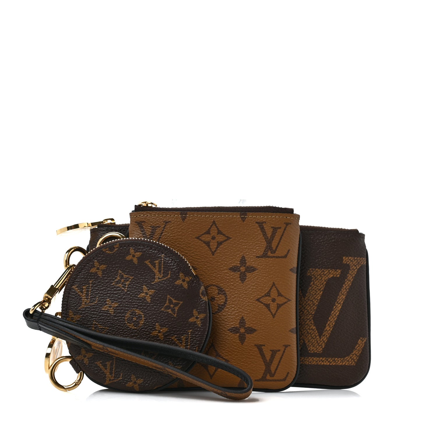 Reverse Monogram Giant Trio Pouch