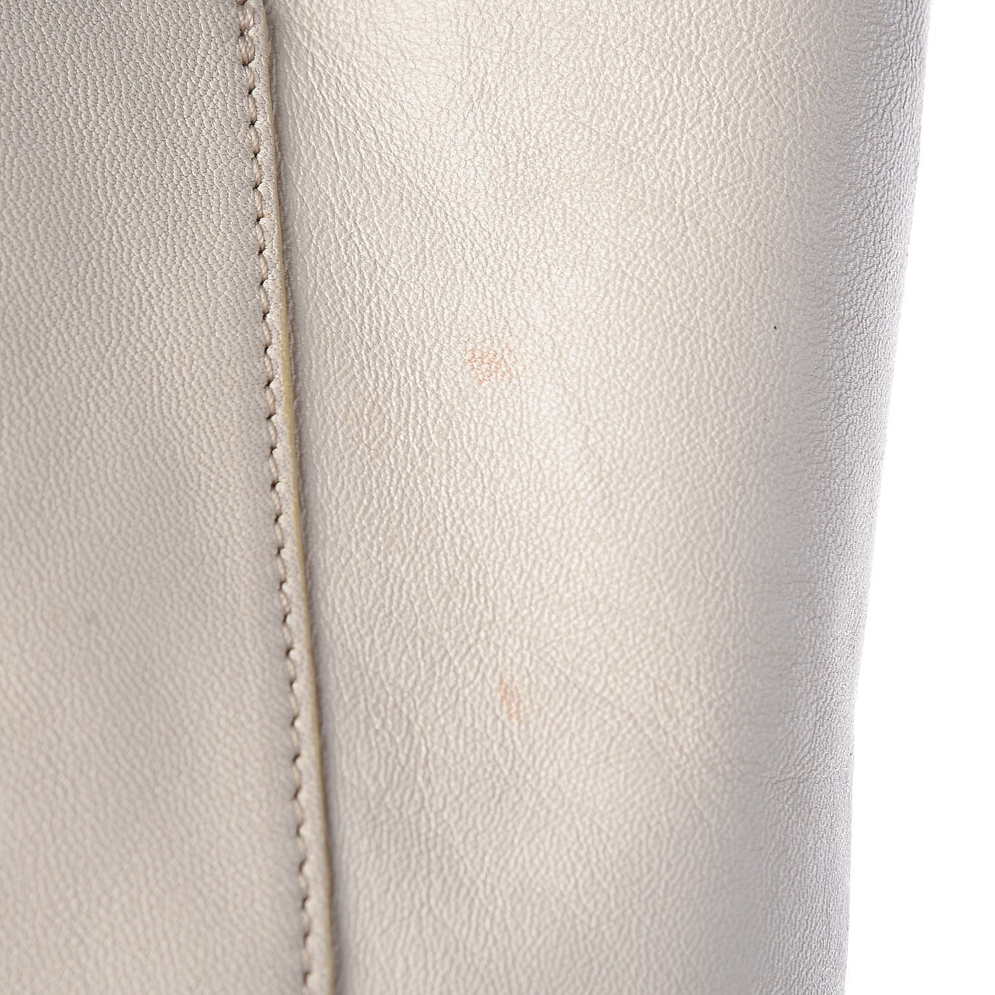 Lambskin Vertical Bi-Cabas White Sun Yellow