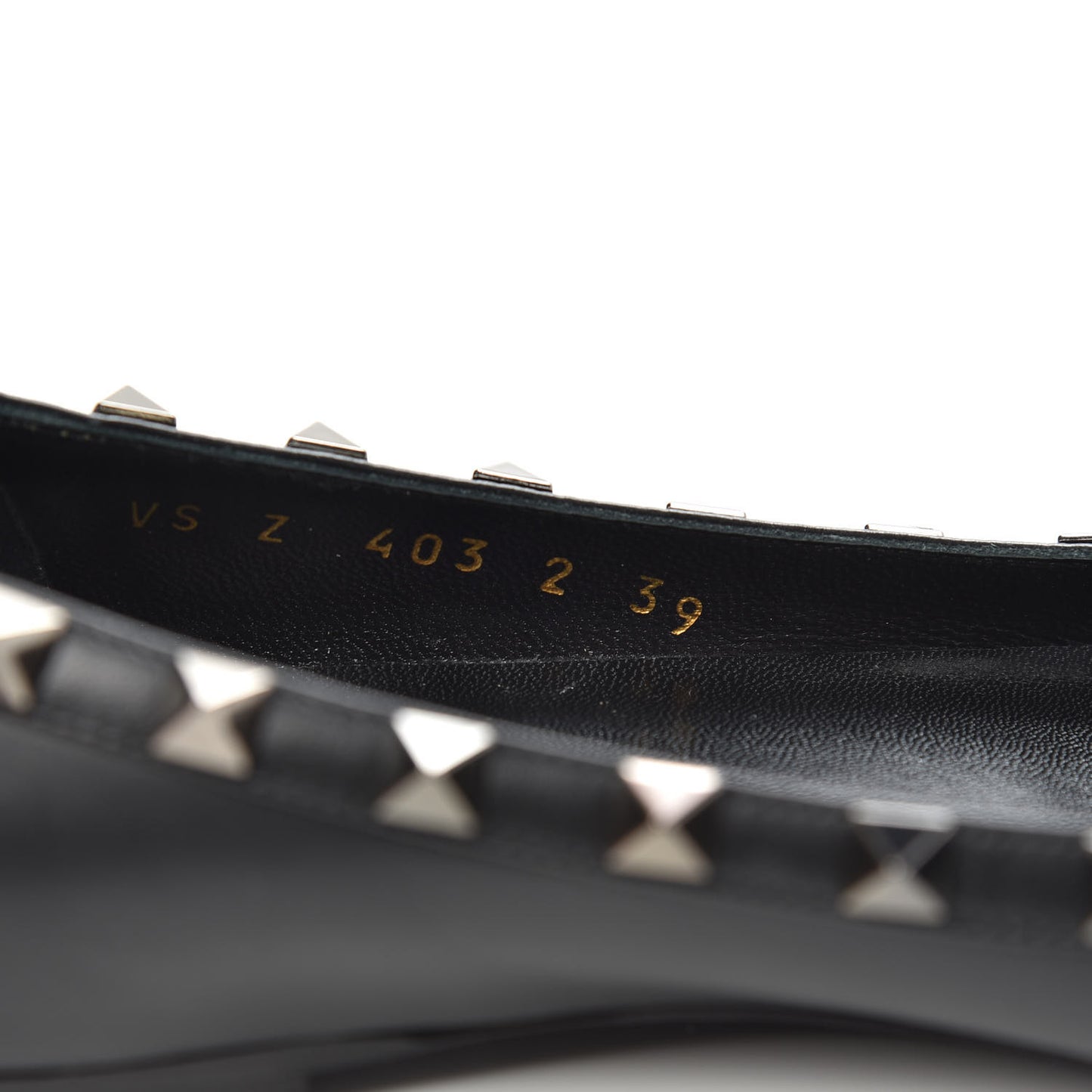 Nappa Rockstud Ballerina Flats 39 Black