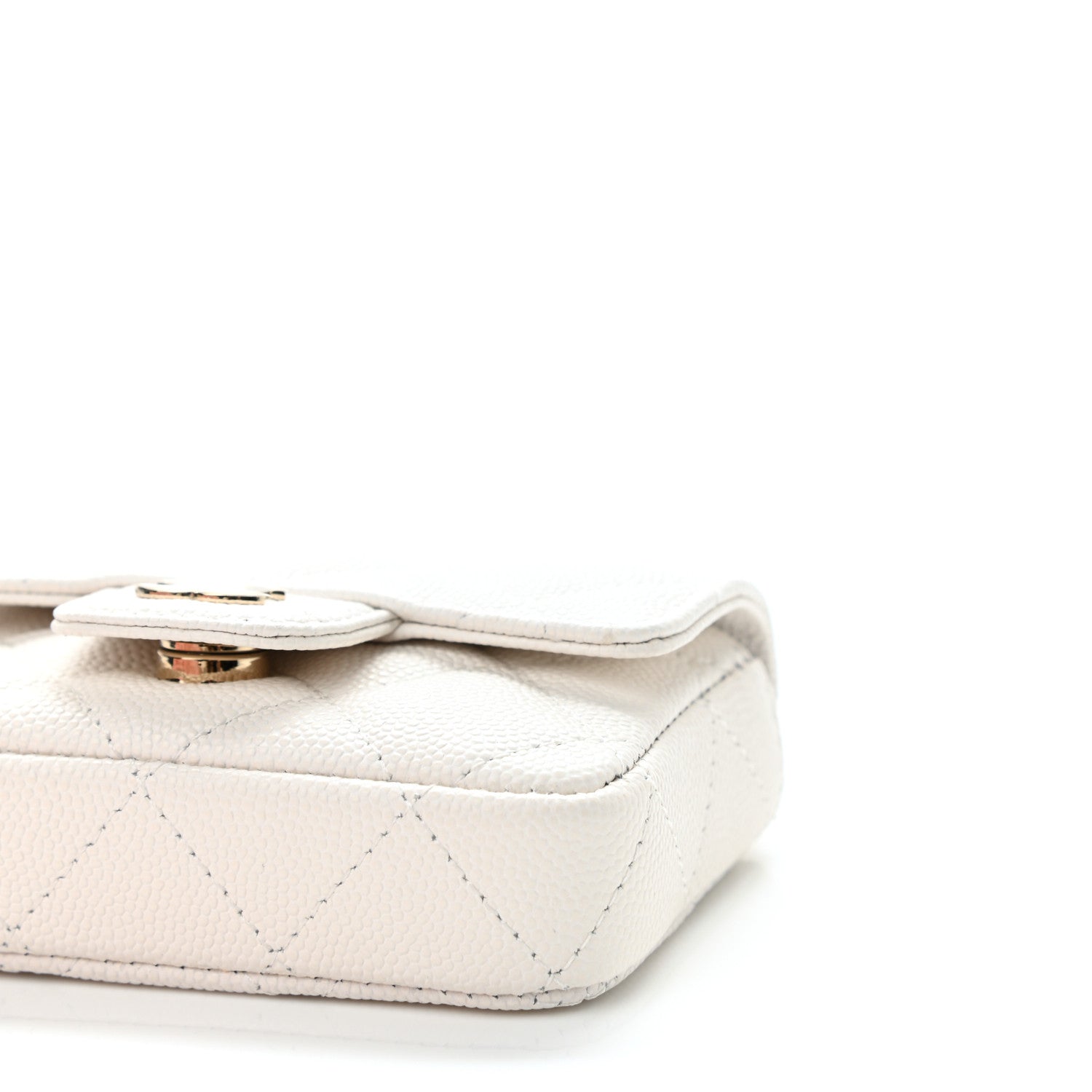 Chanel Caviar Quilted Belt Bag White 11 of 12
