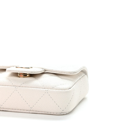 Chanel Caviar Quilted Belt Bag White 11 of 12