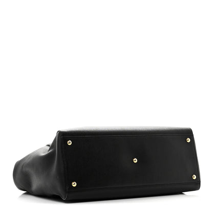 Fendi Vitello Elite Large 2Jours Tote Black 4 of 10