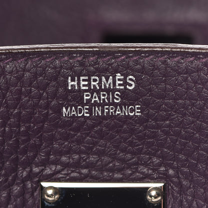 Hermes Taurillon Clemence JPG Birkin 42 Raisin 6 of 56