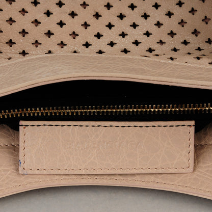 Balenciaga Agneau Laser Cut Cross Classic Gold Hardware Velo Rose Peach 7 of 8