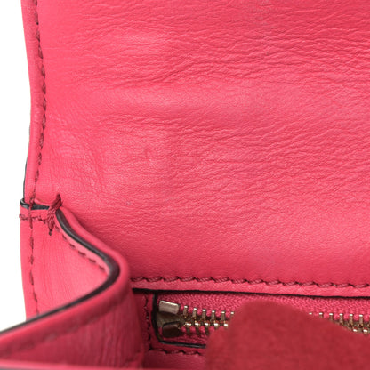 Valentino Garavani Vitello Small Glam Lock Rockstud Flap Deep Fuxia 11 of 12
