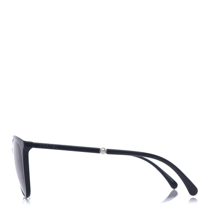 Chanel Acetate Butterfly Pearl Sunglasses 5394 Black 3 of 7