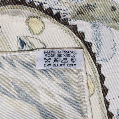Hermes Silk Les Danses Des Indiens Scarf 90 7 of 7