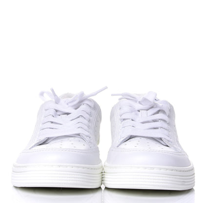Chanel Calfskin Womens Logo Sneakers 38 White 2 of 11