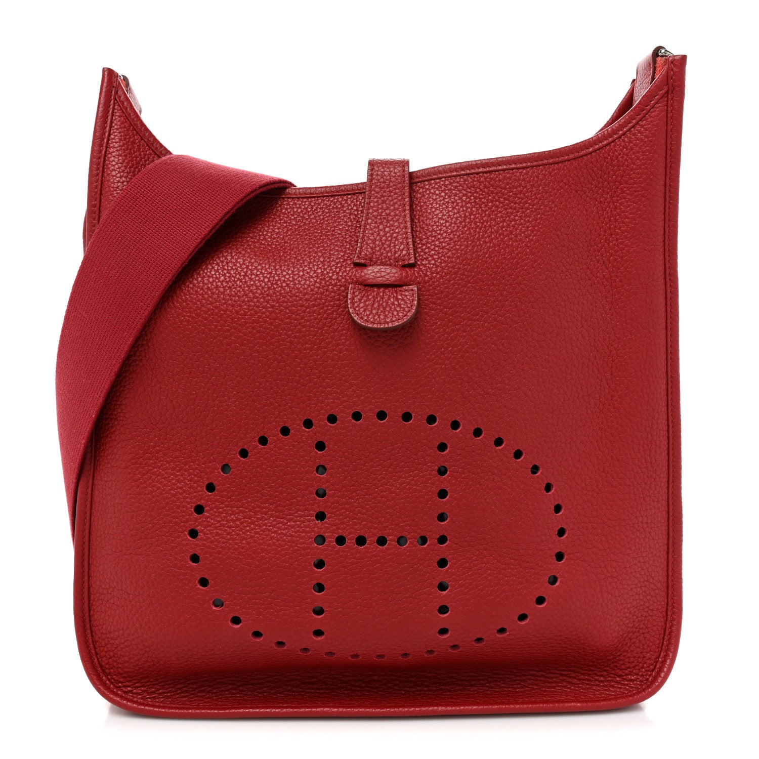 Hermes Taurillon Clemence Evelyne III GM Rouge Garance 1 of 13