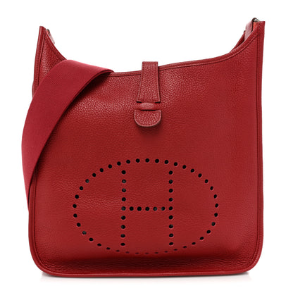 Hermes Taurillon Clemence Evelyne III GM Rouge Garance 1 of 13