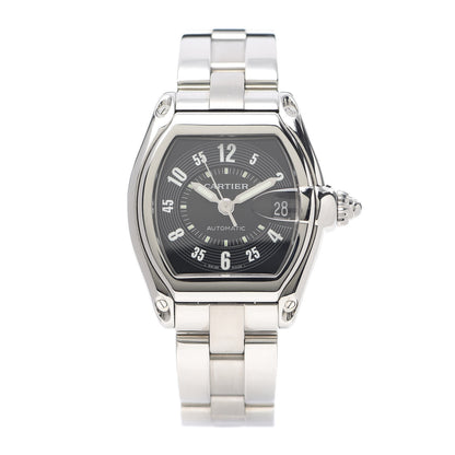 Cartier Stainless Steel 37mm Roadster Automatic Watch Black 1 of 5
