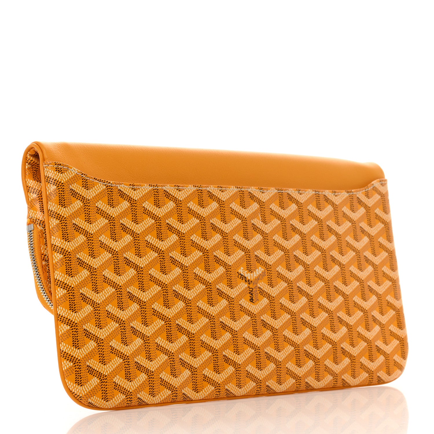 Goyard Goyardine Sainte Marie Soft Clutch Yellow 3 of 7
