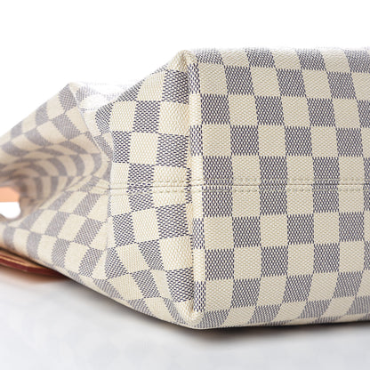 Louis Vuitton Damier Azur Graceful MM Rose Ballerine 5 of 10