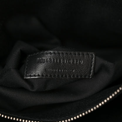 Saint Laurent Crinkled Calfskin Matelasse Monogram Medium Niki Chain Satchel Black 7 of 11
