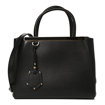 Fendi Vitello Elite Petite 2Jours Tote Black 1 of 12