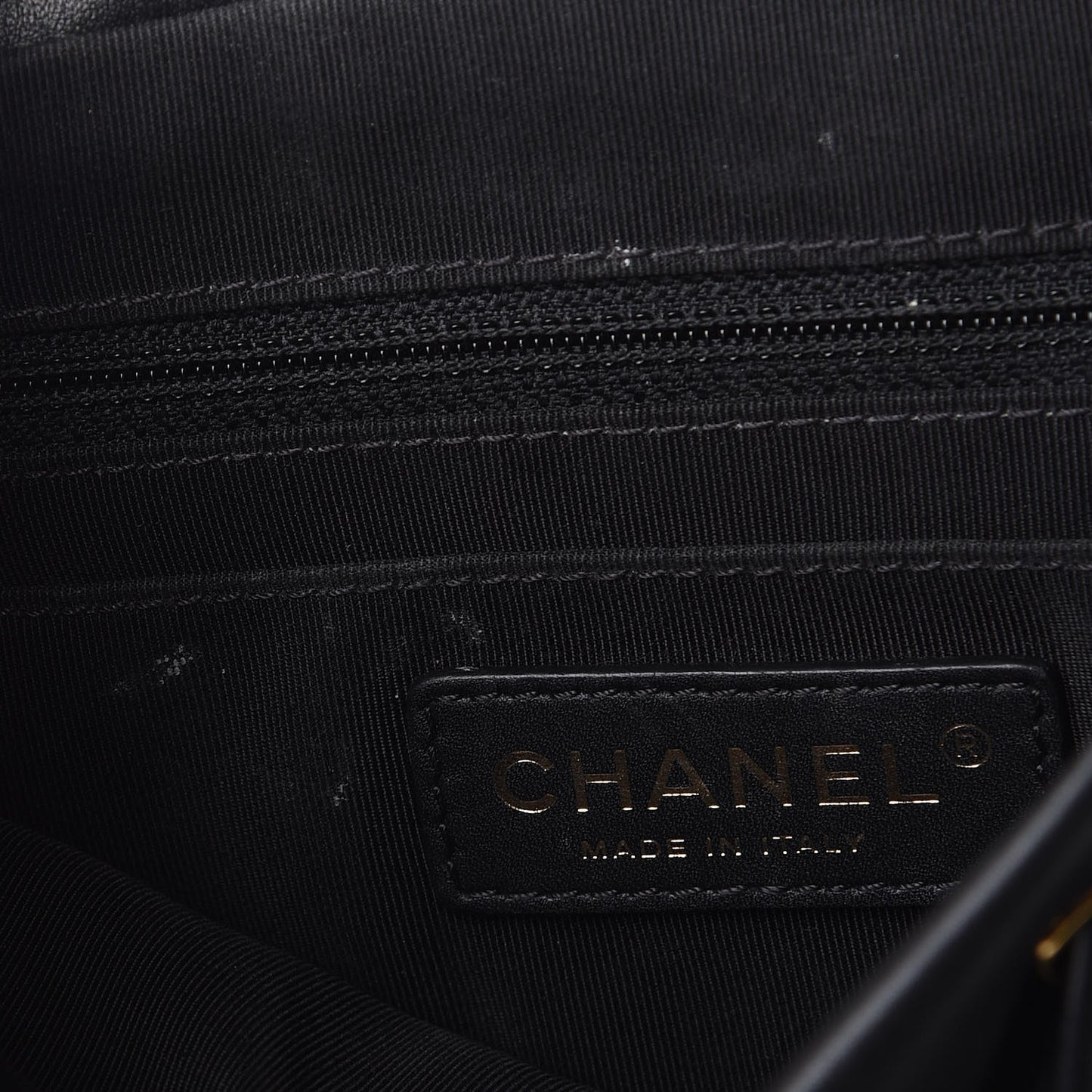 Calfskin Chevron Quilted Small Urban Spirit Backpack Black