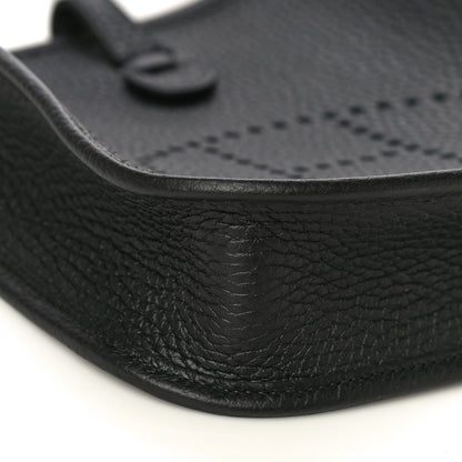 Hermes Taurillon Clemence Evelyne TPM Black 8 of 10