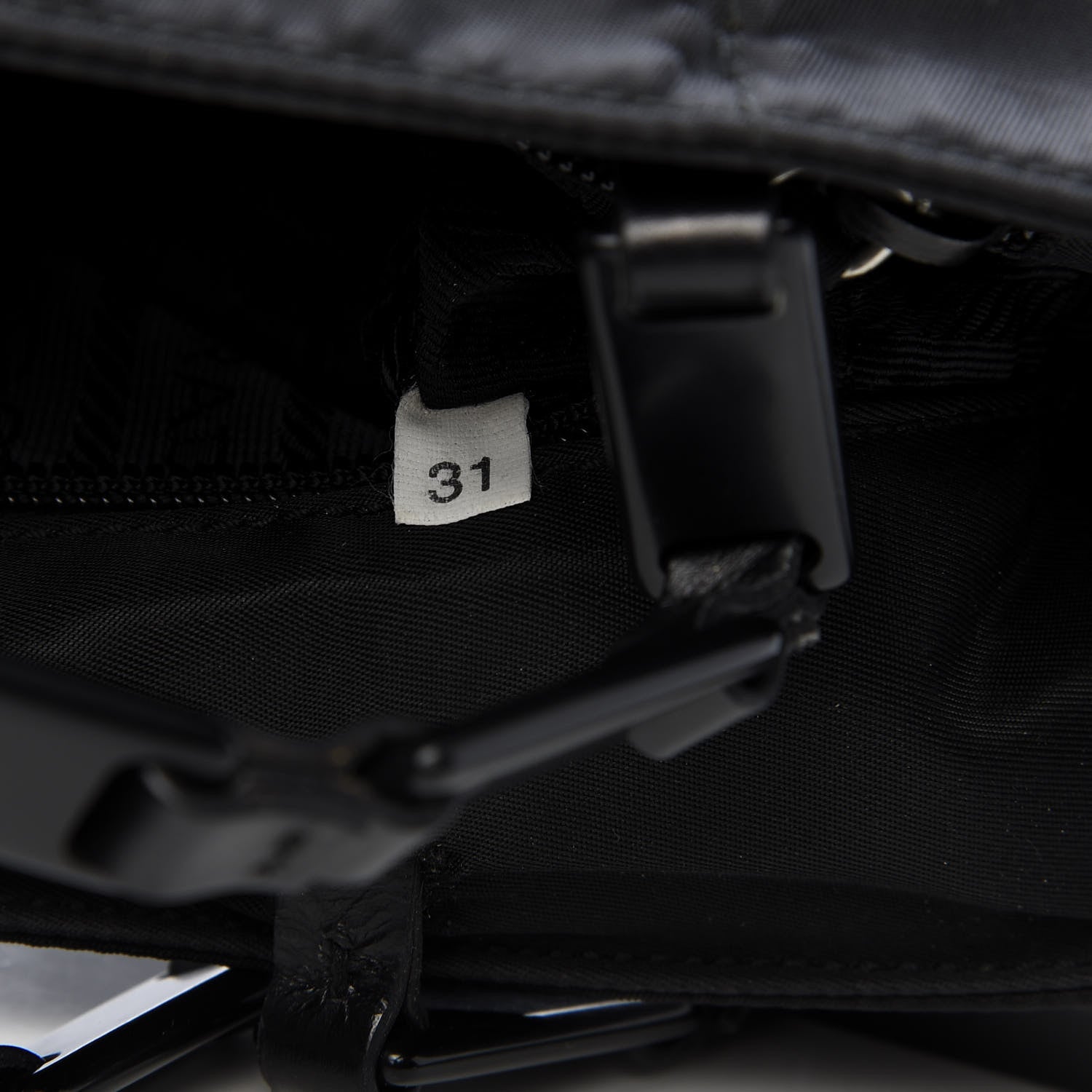 Prada Tessuto Nylon Chain Tote Black 9 of 10