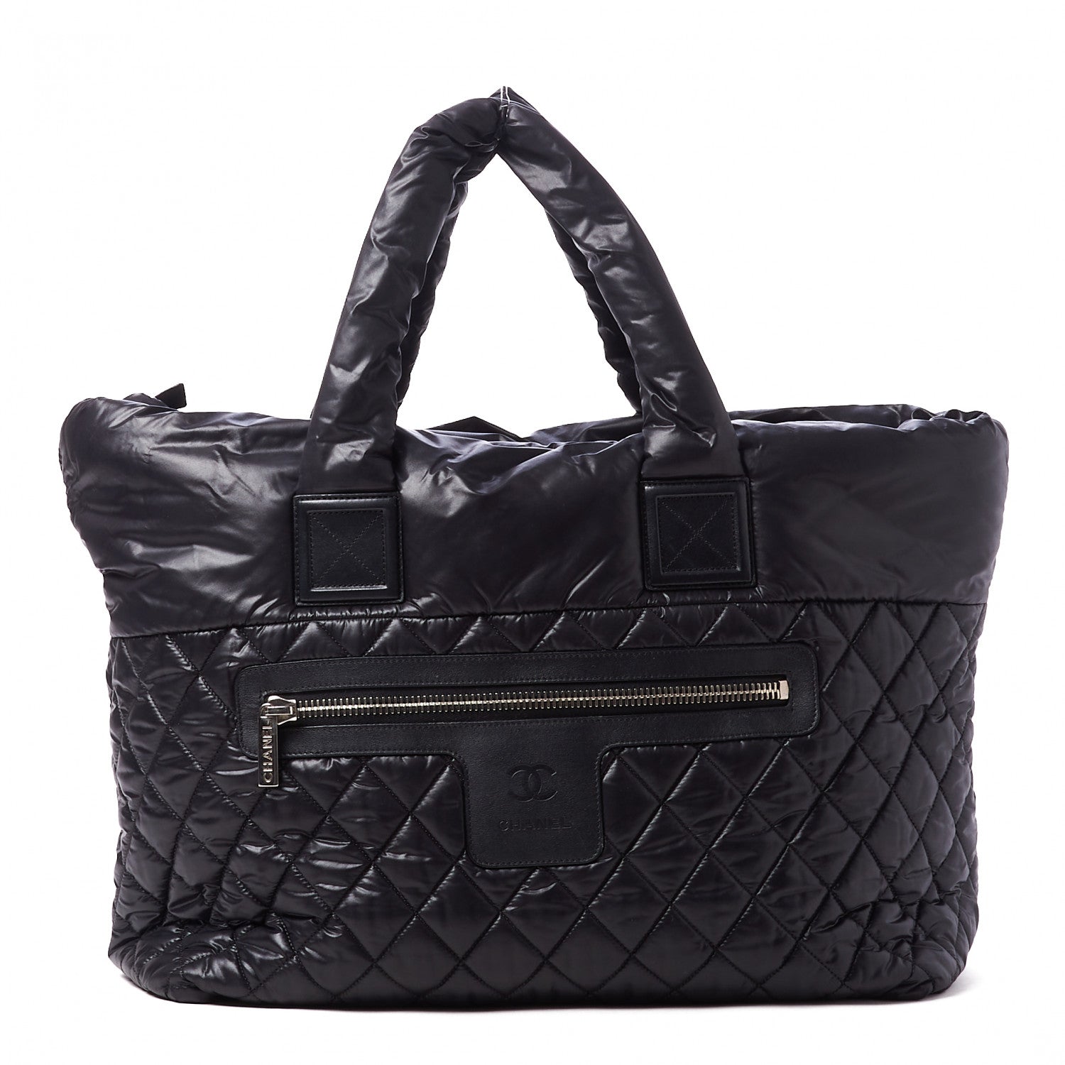 Chanel Nylon Quilted Large Coco Cocoon Tote Black 1 of 10