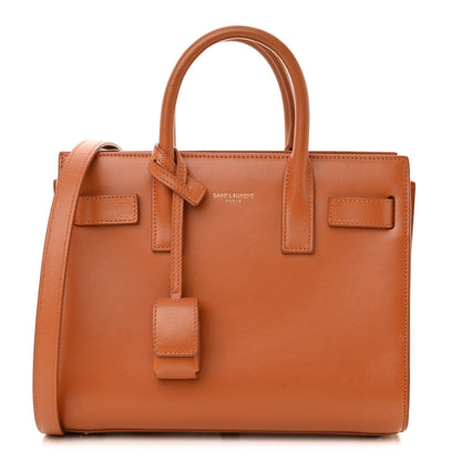 Saint Laurent Calfskin Nano Sac De Jour Orange 1 of 13