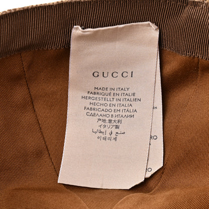 Gucci Monogram Textured Dollar Calfskin Zeno Baseball Hat S Beige 11 of 11
