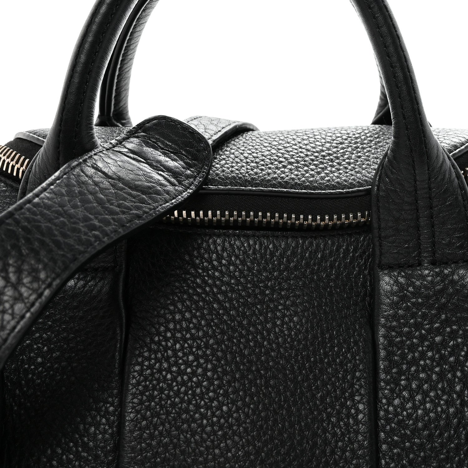Alexander Wang Pebbled Lambskin Rocco Black Pale Gold Hardware 7 of 9