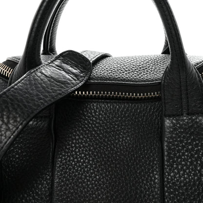 Alexander Wang Pebbled Lambskin Rocco Black Pale Gold Hardware 7 of 9