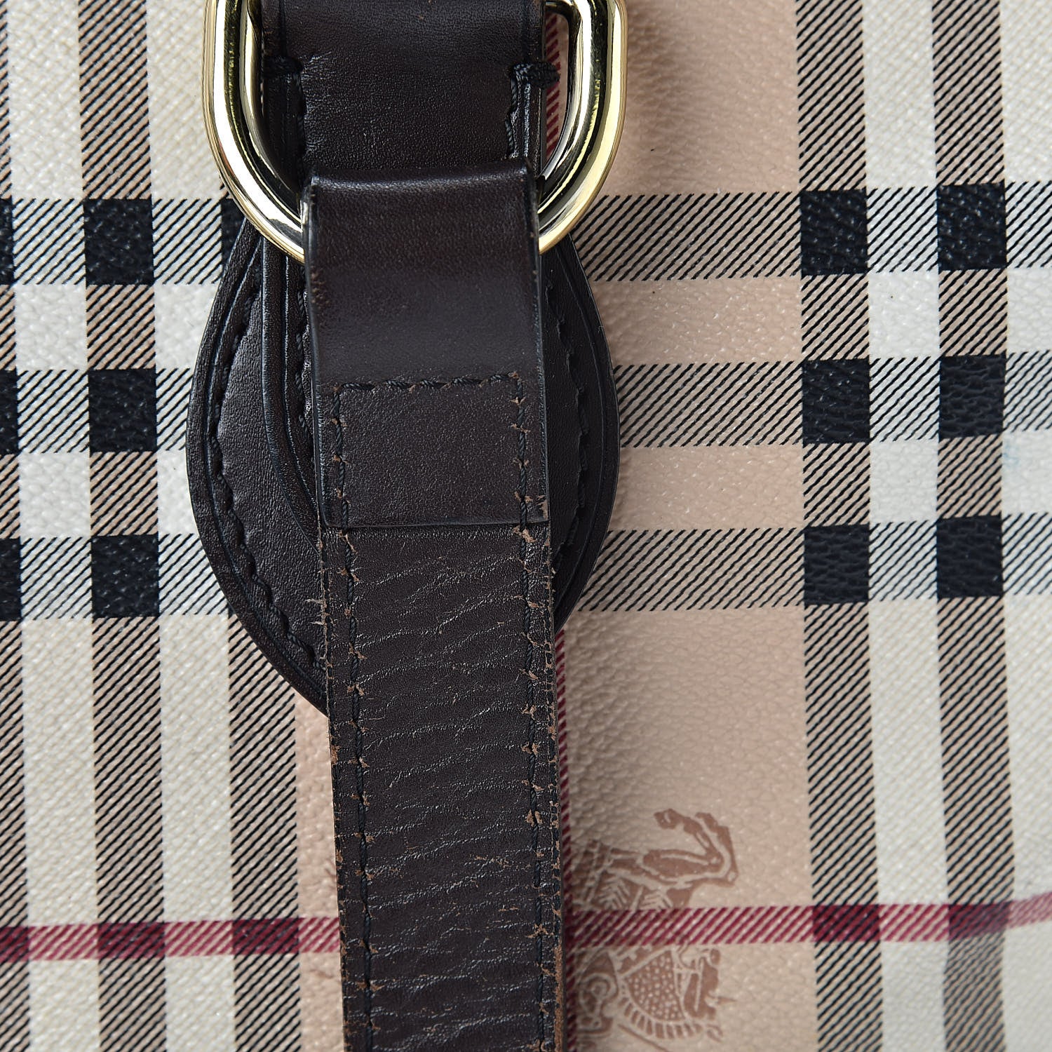 Burberry Haymarket Check Medium Regent Tote Chocolate 16 of 20
