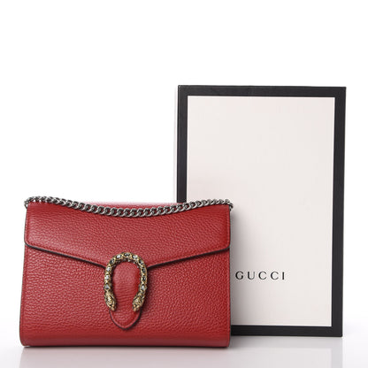 Gucci Calfskin Mini Dionysus Chain Wallet Hibiscus Red 8 of 8